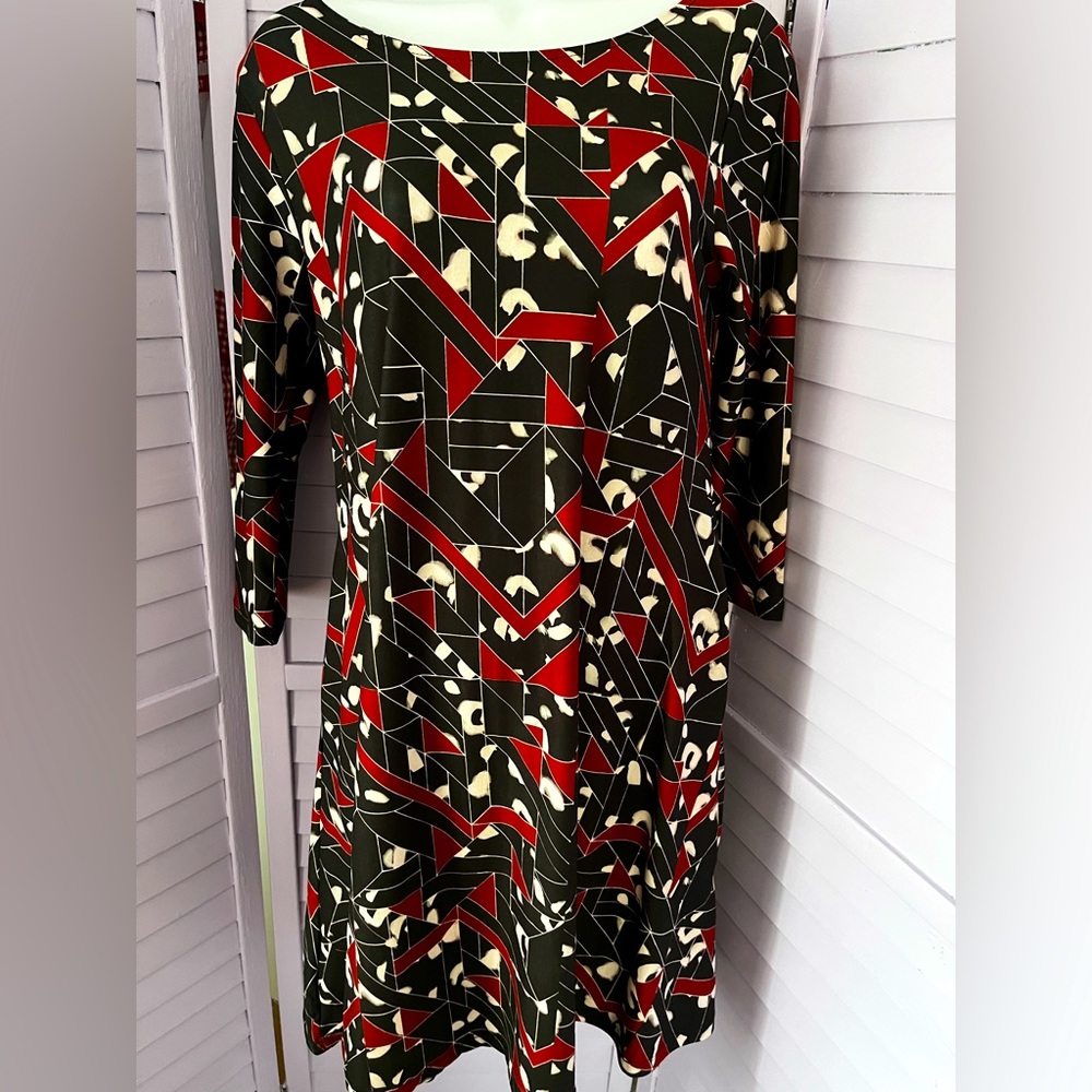 New with tags geometric swing dress